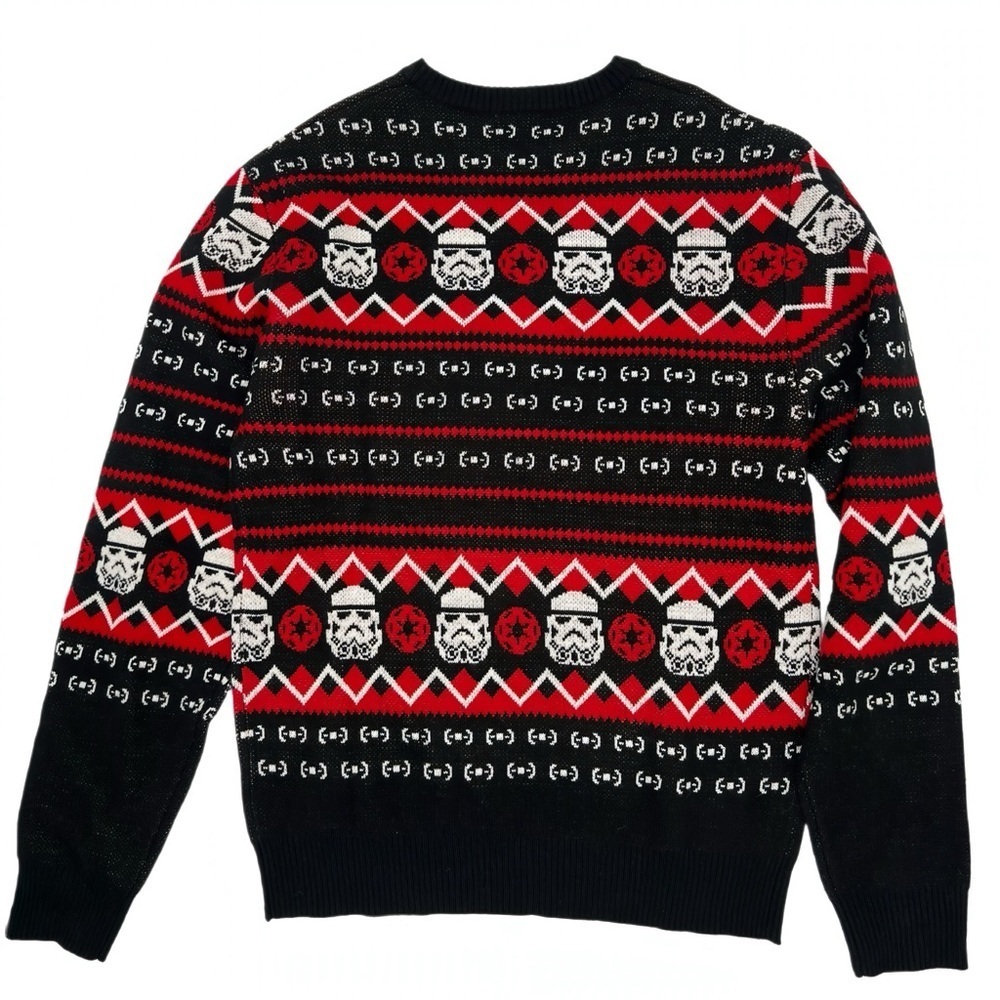 Star Wars Merry Sithmas Ugly Christmas Sweater Darth Vader Stormtrooper Men’s M - Picture 2 of 4